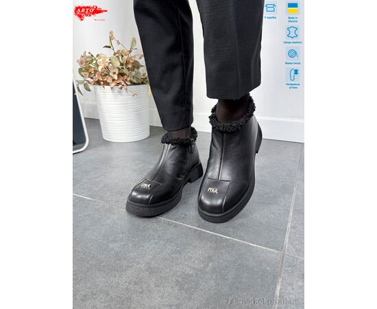 Фотография Ботинки женские стильные зима 322 ч.к. хутро (8 пар р.36-41) "ARTO" недорого оптом от прямого поставщика, изображение 2
