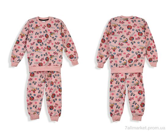 Фотография Пижама детская Зима Піжама байка pink (5 шт. р.сетка 8-12) "OL" недорого оптом от прямого поставщика, изображение 3