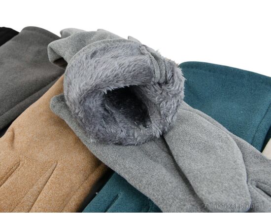 Фотография Перчатки женские Зима 01 mix (12 шт. р.сетка 6,5-8,5) "KUINH" недорого оптом от прямого поставщика, изображение 2