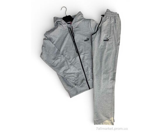 Спортивний костюм чоловічий Весна/осінь 01Pu св.сірий (4 шт. р.сіткаM-2XL) "Sport style" недорого оптом від прямого постачальника, зображення 2