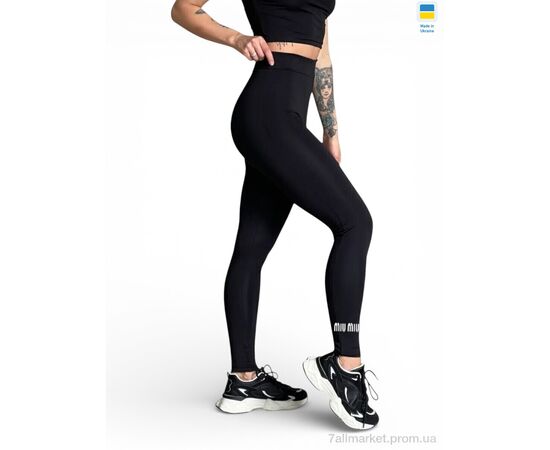 Фотография Лосинсы женские Весна/осень 50001-1MU чорний (4 шт. р.сетка XL-4XL) "Sport style" недорого оптом от прямого поставщика, изображение 2