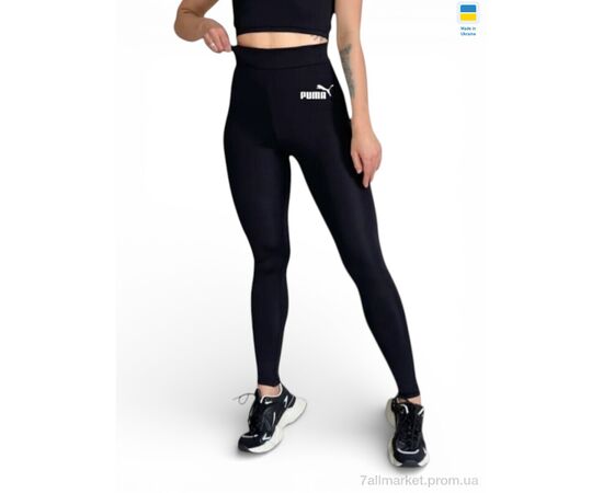 Фотография Лосинсы женские Весна/осень 5001PM чорний (4 шт. р.сетка S-XL) "Sport style" недорого оптом от прямого поставщика, изображение 2