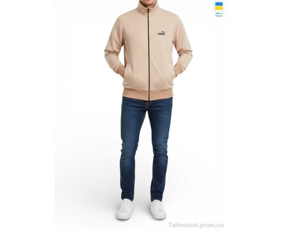 Фотография Кофта мужская Весна/осень 502PU бежевий (4 шт. р.сетка M-2XL) "Margo" недорого оптом от прямого поставщика, изображение 2