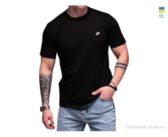 Фотография Футболка мужская Лето 82NI чорний (4 шт. р.сетка M-2XL) "Sport style" недорого оптом от прямого поставщика, изображение 2