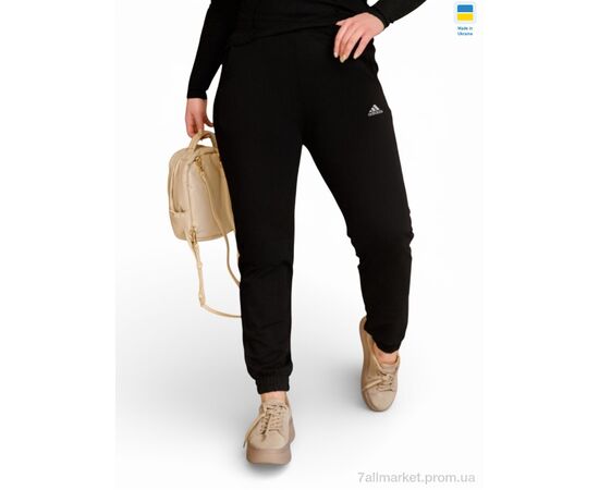 Спортивні штани жіночі Весна/осінь 100231AD чорний (4 шт. р.сіткаXL-4XL) "Sport style" недорого оптом від прямого постачальника, зображення 2