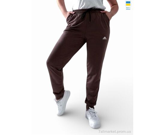 Спортивні штани жіночі Весна/осінь 10231AD шоколад (4 шт. р.сіткаS-XL) "Sport style" недорого оптом від прямого постачальника, зображення 2
