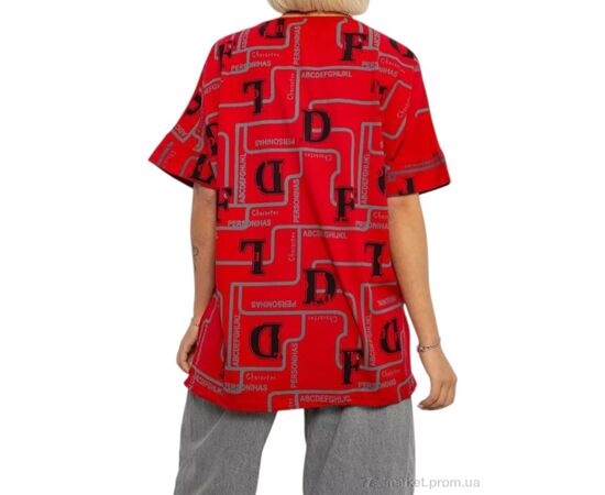 Фотография Футболка женская Лето 4016 червоний (4 шт. р.сетка 4XL-5XL) "Massmag" недорого оптом от прямого поставщика, изображение 2