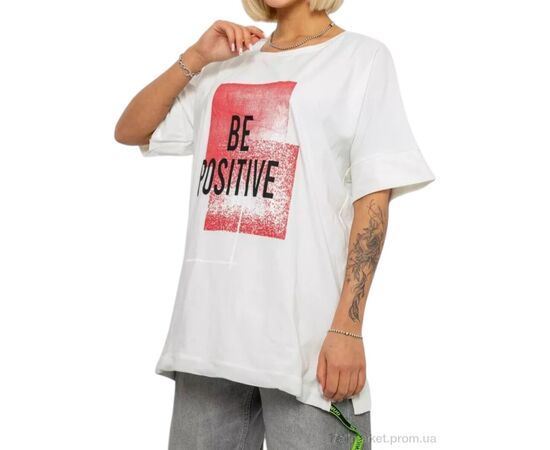 Фотография Футболка женская Лето 4011 білий (4 шт. р.сетка 4XL-5XL) "Massmag" недорого оптом от прямого поставщика, изображение 2