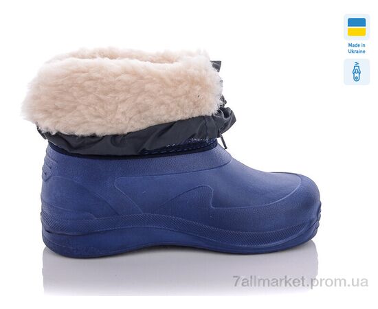 Чоботи з піни дитячі Зима Кредо Укр 19Д-26 синій на блискавці (6 пар р.28-34) "Vladimir" недорого оптом від прямого постачальника, зображення 2