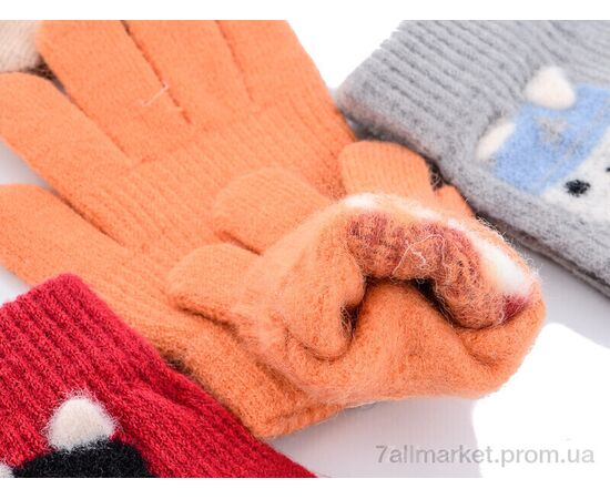 Рукавички для дітей Зима A618S mix-old (12 шт. р.сітка3-5) "KUINH" недорого оптом від прямого постачальника, зображення 2