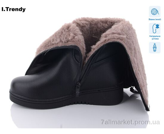 Чоботи жіночі зручні Зима 9002-1 (6 пар р.37-42) "Trendy" недорого оптом від прямого постачальника, зображення 2