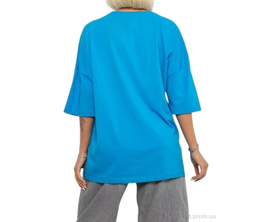Фотография Футболка женская Лето 2020 блакитний (4 шт. р.сетка L-XL) "Massmag" недорого оптом от прямого поставщика, изображение 2