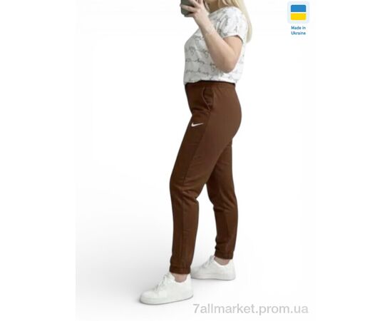 Спортивні штани жіночі Весна/осінь 1055-1NI шоколад (4 шт. р.сіткаS-XL) "Sport style" недорого оптом від прямого постачальника, зображення 2