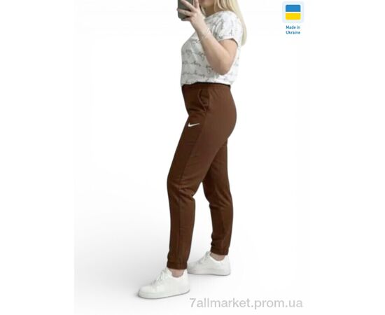 Спортивні штани жіночі Весна/осінь 10055-1NI шоколад (4 шт. р.сітка2XL-5XL) "Sport style" недорого оптом від прямого постачальника, зображення 2