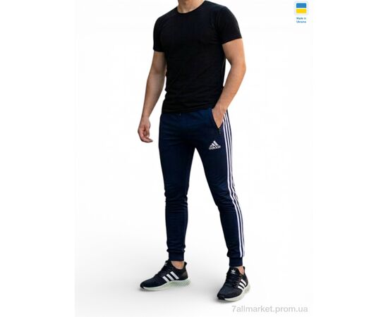 Спортивні штани чоловічі Весна/осінь 23 синій (5 шт. р.сітка46-54) "Sport style" недорого оптом від прямого постачальника, зображення 2