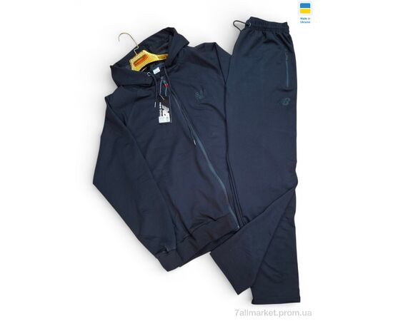 Фотография Спортивный костюм мужской Весна/осень 10NB чорний (5 шт. р.сетка 56-64) "Sport style" недорого оптом от прямого поставщика, изображение 2