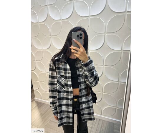 Фотография Женская фланелевая рубашка в клетку р.УНИВЕРСАЛЬНЫЙ "ANNVER" купить недорого от прямого поставщика, изображение 7