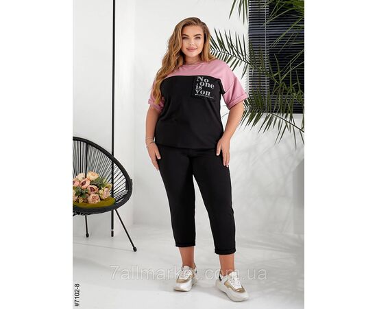 Фотография Спортивний костюм жіночий двунитка батал 52,54,56,58,60 (3цв) "NOWEMBER" недорого от прямого поставщика, изображение 2