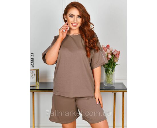 Фотография Спортивний костюм жіночий двонитка напівбатал 48,50,52,54 (9цв) "NOWEMBER" недорого от прямого поставщика, изображение 3