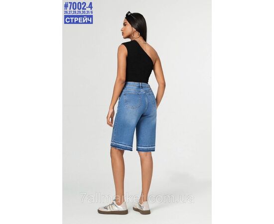 Фотография Шорты джинсовые с стразами размерный ряд 26,27,28,29,30,31 "PARTNERS" недорого от прямого поставщика, изображение 2