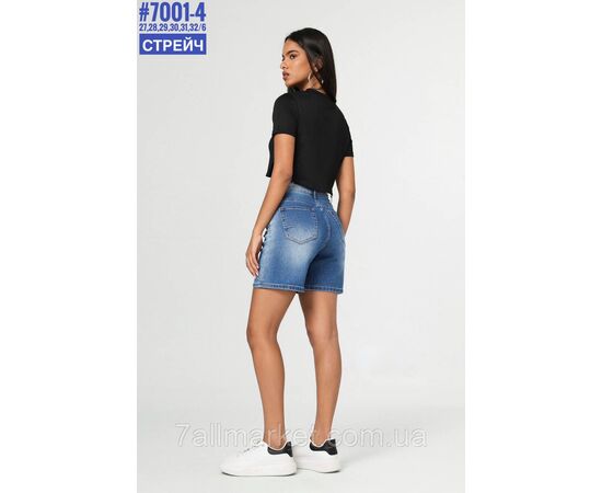 Фотография Шорты джинсовые с стразами размерный ряд 27,28,29,30,31,32 "PARTNERS" недорого от прямого поставщика, изображение 2