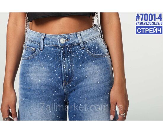 Фотография Шорты джинсовые с стразами размерный ряд 27,28,29,30,31,32 "PARTNERS" недорого от прямого поставщика, изображение 3