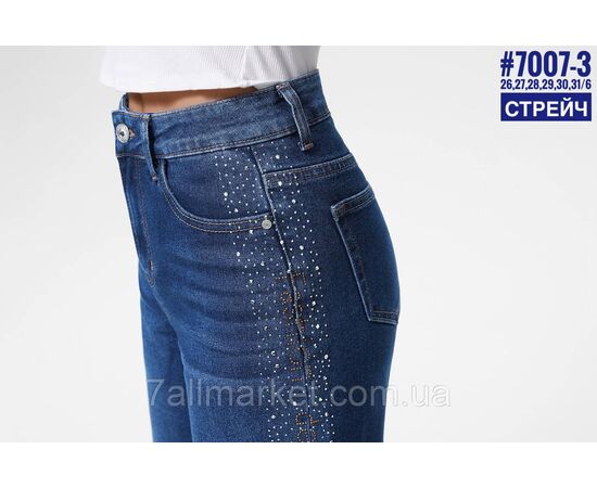 Фотография Женские удлиненные шорты со стразами размерный ряд 26,27,28,29,30,31 "PARTNERS" недорого от прямого поставщика, изображение 3