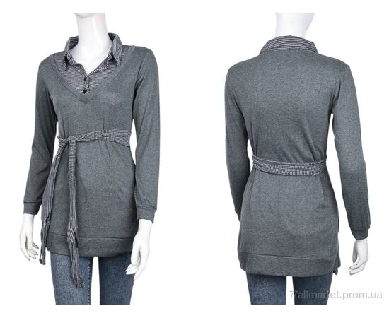 Кофта жіноча Весна/осінь B041-6 grey (10523) (4 шт. р.сіткаL) "Obuvok" недорого оптом від прямого постачальника, зображення 3