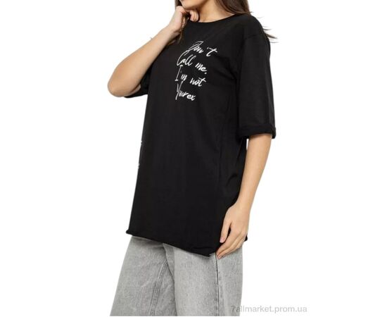 Футболка жіноча Літо 1024 чорний (4 шт. р.сіткаS-M) "Massmag" недорого оптом від прямого постачальника, зображення 2