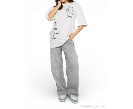 Футболка жіноча Літо 1024 білий (4 шт. р.сіткаS-M) "Massmag" недорого оптом від прямого постачальника, зображення 2