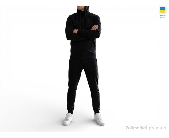 Фотография Спортивный костюм мужской Весна/осень 021 нк чорний (5 шт. р.сетка 46-54) "Sport style" недорого оптом от прямого поставщика, изображение 2