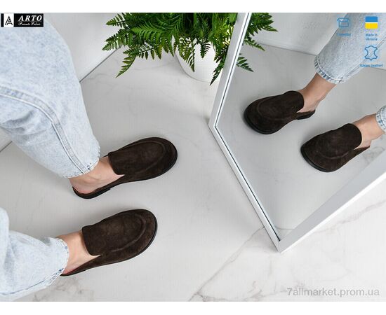 Фотография Шлепки женские облегченные Лето 124 коричн.з. (8 пар р.36-41) "ARTO" недорого оптом от прямого поставщика, изображение 2