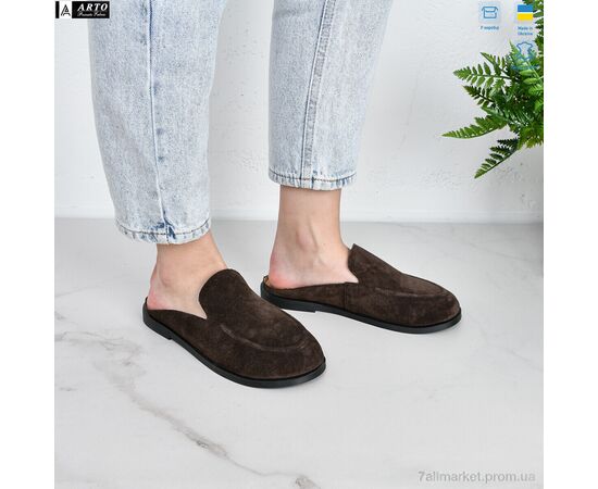 Фотография Шлепки женские облегченные Лето 124 коричн.з. (8 пар р.36-41) "ARTO" недорого оптом от прямого поставщика, изображение 3