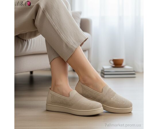 Сліпони жіночі тканинні Літо 5864-1-2 (8 пар р.36-41) "Aba" недорого оптом від прямого постачальника, зображення 3