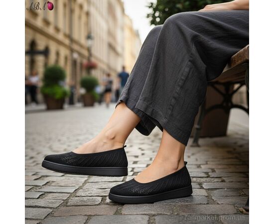 Балетки жіночі зручні Літо B5862-1 (8 пар р.40-43) "Aba" недорого оптом від прямого постачальника, зображення 2