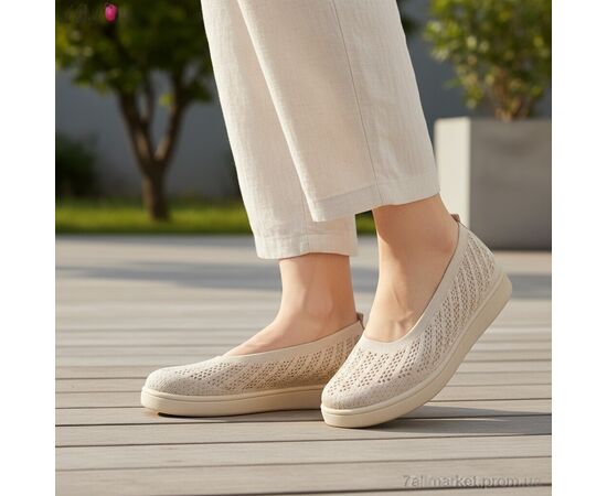 Балетки жіночі зручні Літо B5862-1-2 (8 пар р.40-43) "Aba" недорого оптом від прямого постачальника, зображення 2