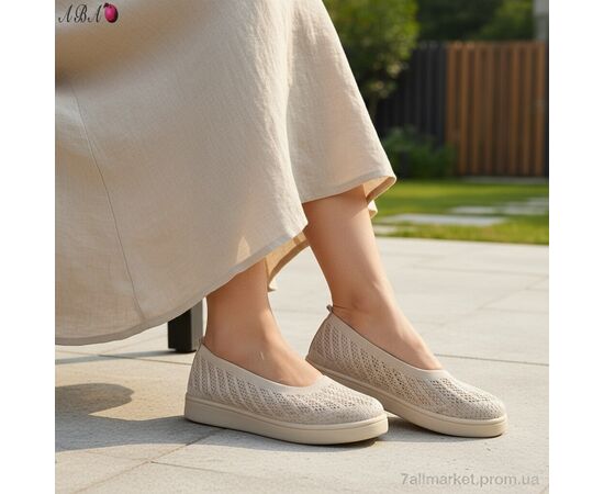 Балетки жіночі зручні Літо B5862-1-2 (8 пар р.40-43) "Aba" недорого оптом від прямого постачальника, зображення 3