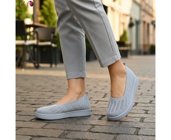 Балетки жіночі зручні Літо B5862-1-5 (8 пар р.40-43) "Aba" недорого оптом від прямого постачальника, зображення 2