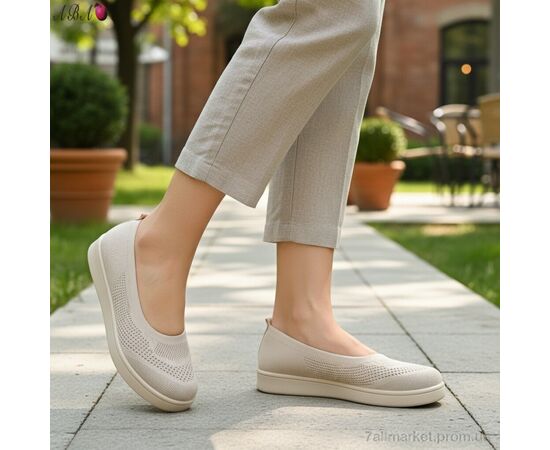 Балетки жіночі зручні Літо B5863-1-2 (8 пар р.40-43) "Aba" недорого оптом від прямого постачальника, зображення 2