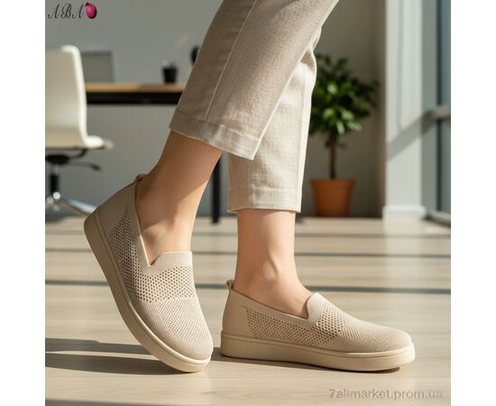 Фотография Слипоны женские тканевые Лето B5864-1-2 (8 пар р.40-43) "Aba" недорого оптом от прямого поставщика, изображение 2
