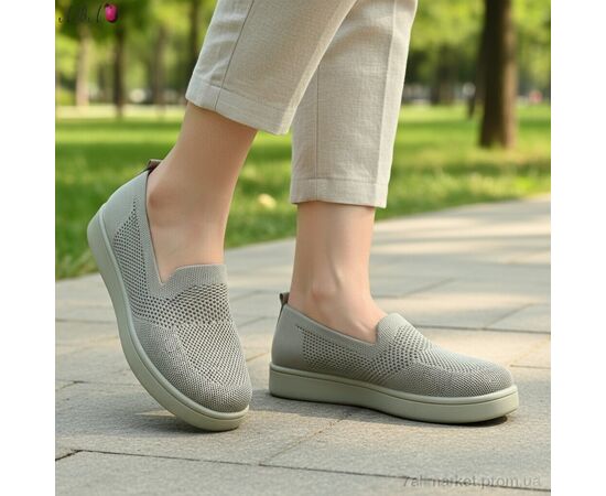 Фотография Слипоны женские тканевые Лето B5864-1-3 (8 пар р.40-43) "Aba" недорого оптом от прямого поставщика, изображение 2