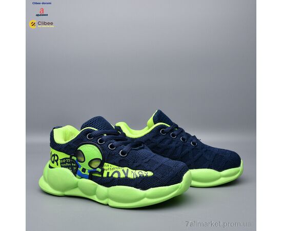 Фотография Кроссовки детские модные Весна/осень AC908-2 blue-green (6 пар р.26-31) "Clibee-Doremi" недорого оптом от прямого поставщика, изображение 2