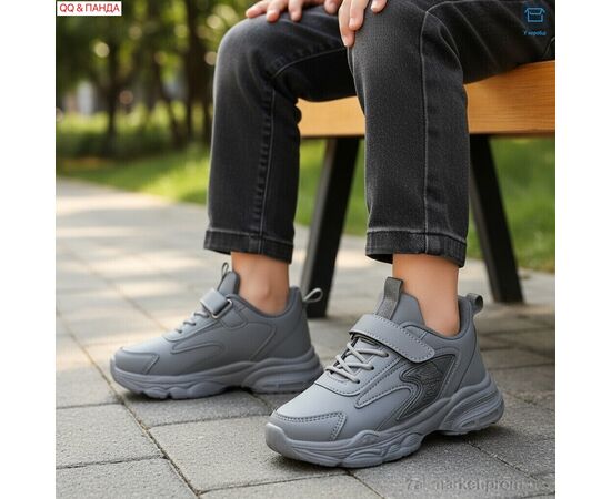 Фотография Кроссовки детские модные Весна/осень 5-75-3 (6 пар р.26-31) "QQ&Панда" недорого оптом от прямого поставщика, изображение 2