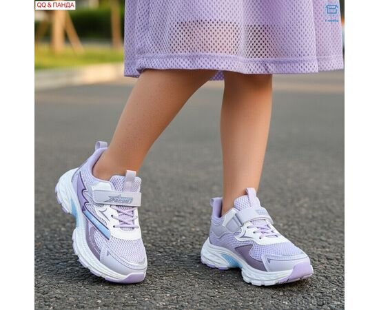 Фотография Кроссовки детские модные Весна/осень 6-142-4 (6 пар р.32-37) "QQ&Панда" недорого оптом от прямого поставщика, изображение 2