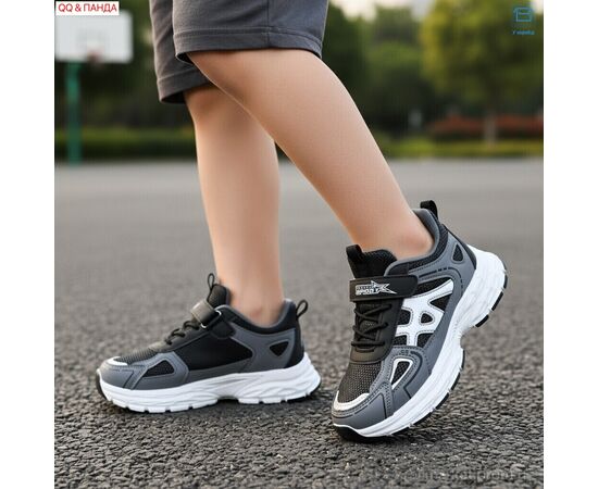 Фотография Кроссовки детские модные Весна/осень 6-141 (6 пар р.32-37) "QQ&Панда" недорого оптом от прямого поставщика, изображение 2