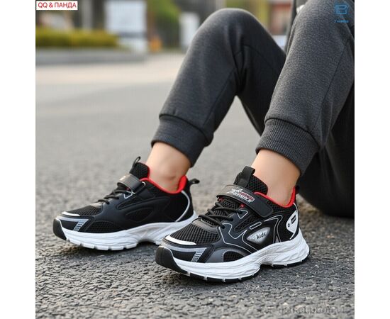 Фотография Кроссовки детские модные Весна/осень 6-140-1 (6 пар р.32-37) "QQ&Панда" недорого оптом от прямого поставщика, изображение 2