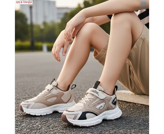 Фотография Кроссовки детские модные Весна/осень 6-140-2 (6 пар р.32-37) "QQ&Панда" недорого оптом от прямого поставщика, изображение 2