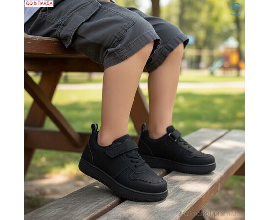 Фотография Кроссовки детские модные Весна/осень 5-78-1 (6 пар р.32-37) "QQ&Панда" недорого оптом от прямого поставщика, изображение 2