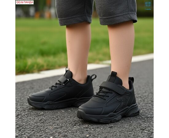 Фотография Кроссовки детские модные Весна/осень 5-76-1 (6 пар р.32-37) "QQ&Панда" недорого оптом от прямого поставщика, изображение 2