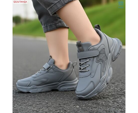 Фотография Кроссовки детские модные Весна/осень 5-76-3 (6 пар р.32-37) "QQ&Панда" недорого оптом от прямого поставщика, изображение 2